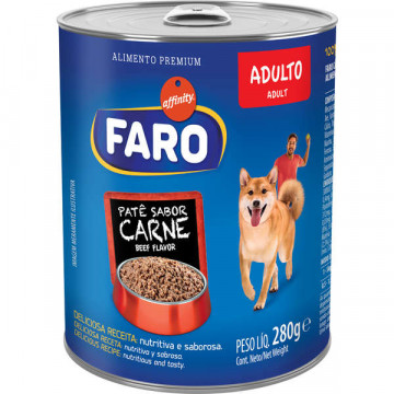 Lata Faro Sabor Carne Cães Adultos - 280g